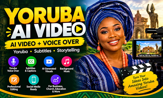 create professional yoruba ai videos with voice over