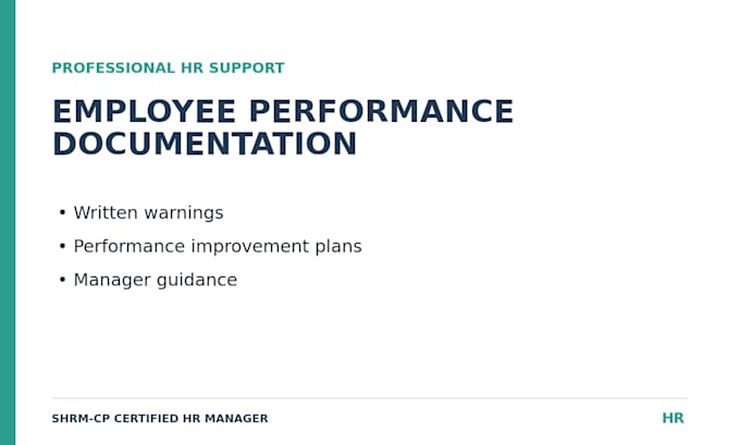 create employee written warnings and pips