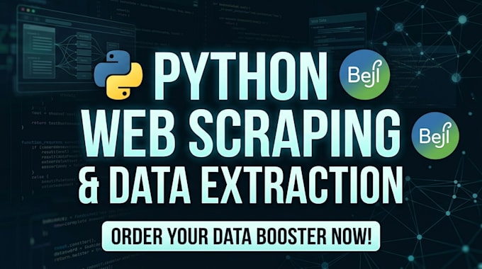 write custom python scripts for web scraping and data extraction