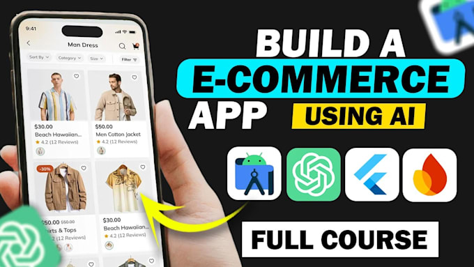 do ai ecommerce mobile app,ai shopping app,ai saas app flutter ios android app