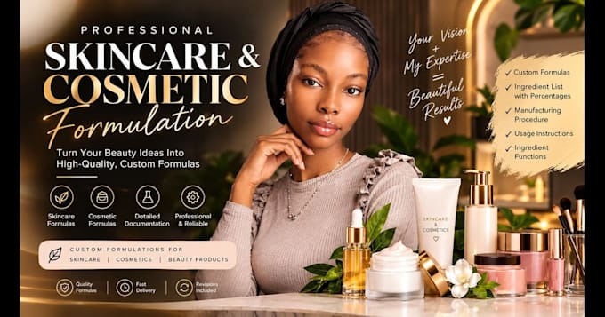 be your formulation chemist for skincare and cosmetics