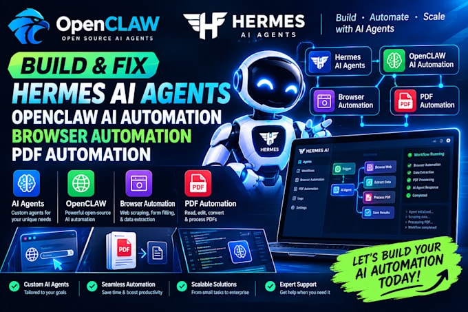 fix hermes ai agents openclaw ai automation browser automation PDF automation