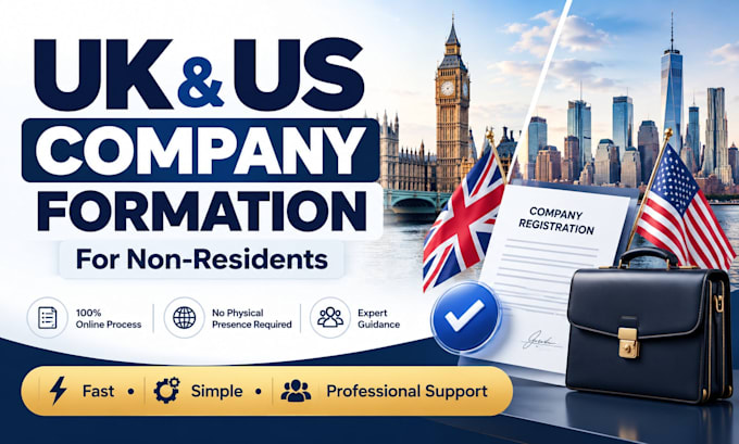 register a UK or US company as a non resident
