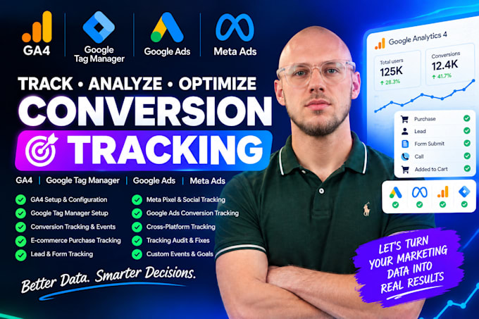 setup ga4 GTM and conversion tracking for google ads and meta ads