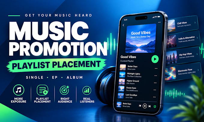 do organic music promotion and playlist placement campaign