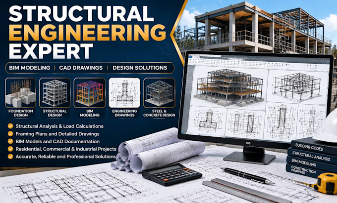 provide professional civil structural solutions engineering drawings bim models
