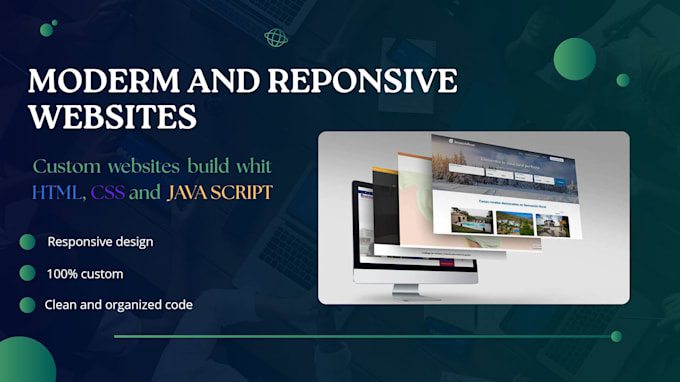 design and code a modern responsive website