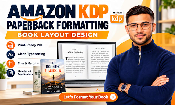 format amazon KDP paperback formating, amazon KDP book layout design