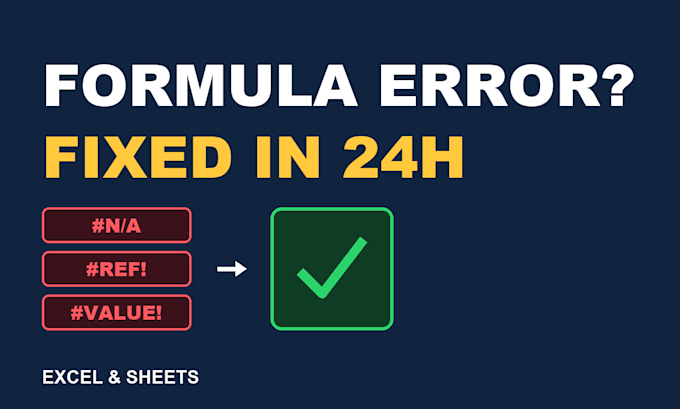 fix excel and google sheets formula errors