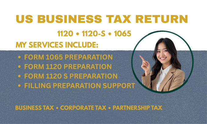 prepare 1120s, 1065, 1120, us business tax return