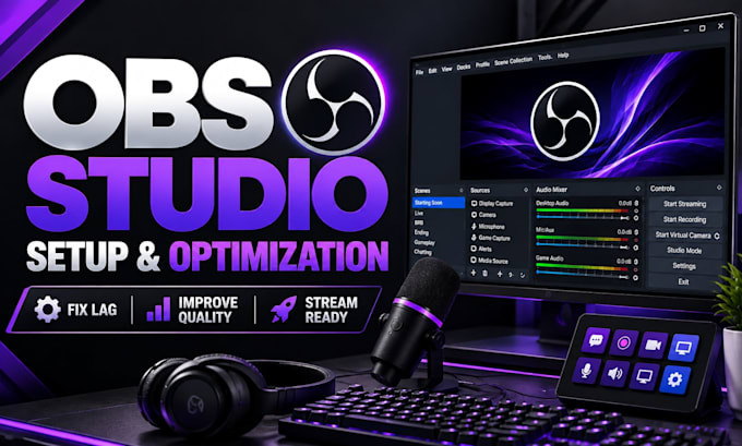 setup and optimize obs studio for professional live streaming