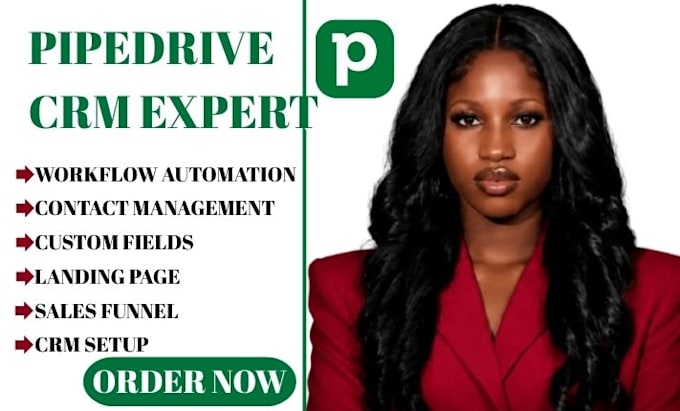 setup pipedrive CRM, sales pipeline, and workflow automation pipedrive expert