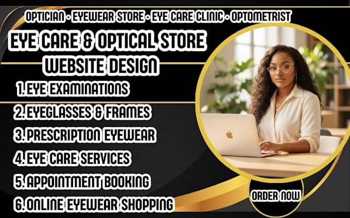 build a modern eye care, optometry and eyewear store website