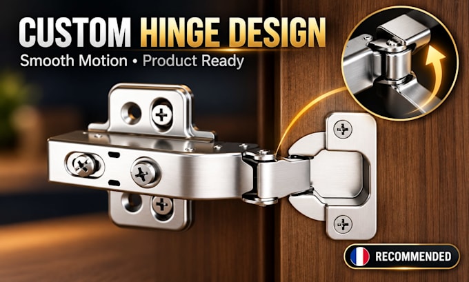 design custom hinge, latch and sliding mechanisms for product development