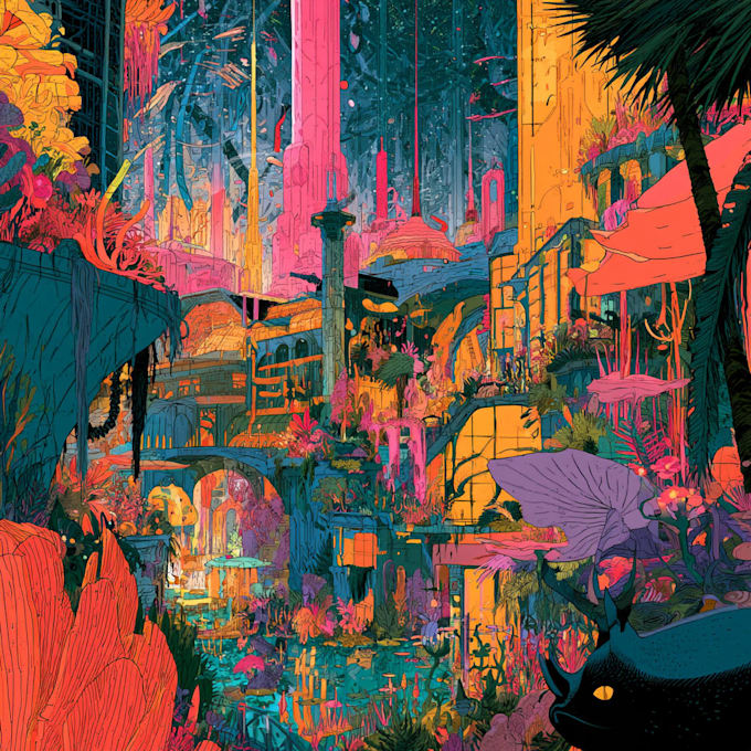 comic book illustration, comic graphic novel