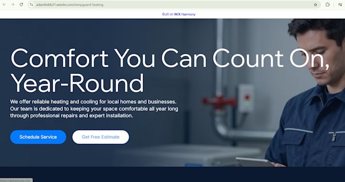 design a professional wix landing page or one page website