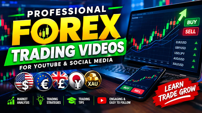 create professional forex trading videos for youtube and social media