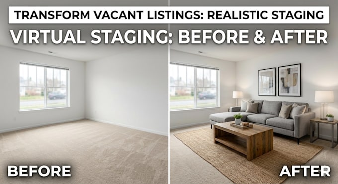 do virtual staging and interior visualization for real estate