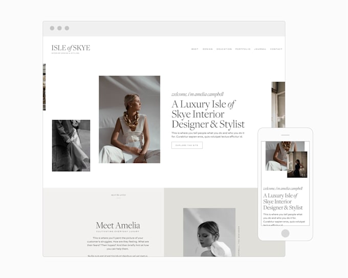 design and develop showit website