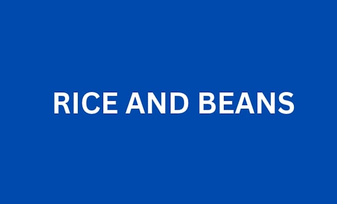 rice and beans with chicken