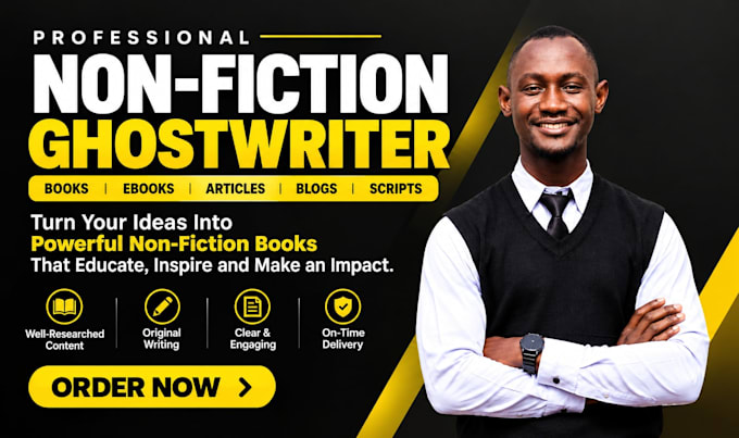 be your nonfiction kdp ghostwriter, ebook writer
