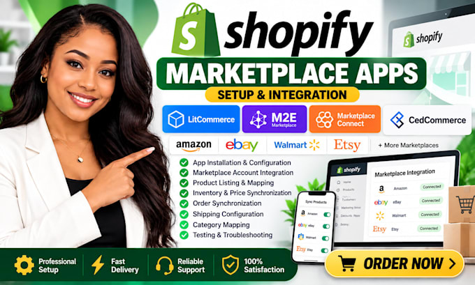setup shopify marketplace apps litcommerce m2e marketplace connect cedcommerce