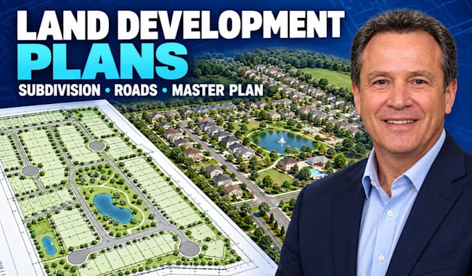 design land development subdivision master site and civil road plans