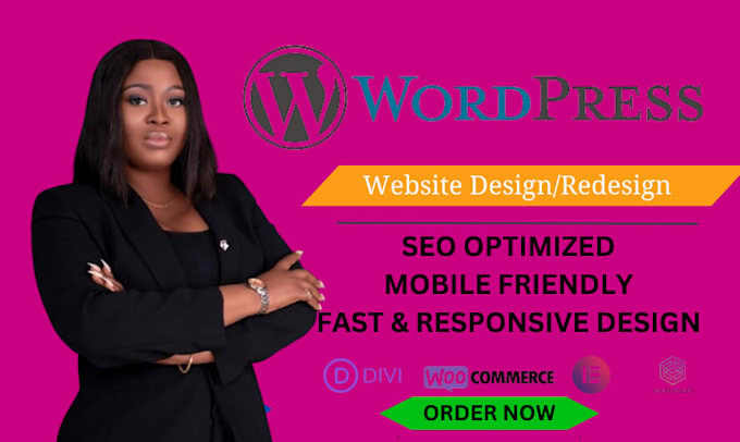build wordpress website development, design or redesign
