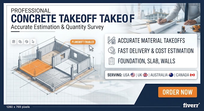 do concrete takeoff and estimating for construction projects