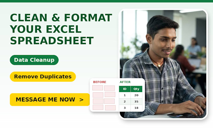 clean and format your excel spreadsheet with data cleanup