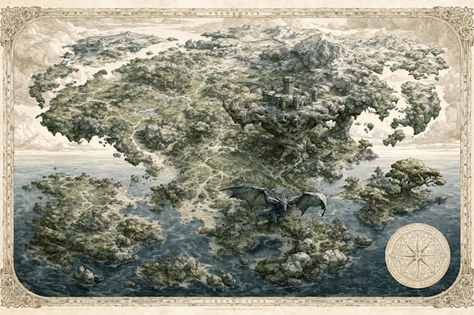 draw a map illustration for your project