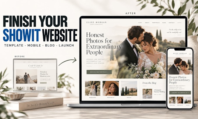 design, customize showit template, redesign showit website, fix mobile, blog SEO