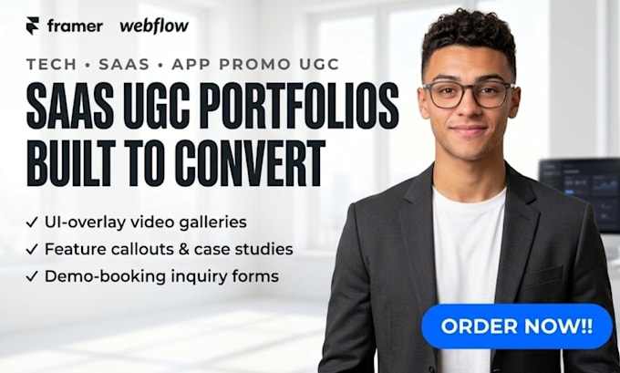 build a high converting tech and saas ugc portfolio