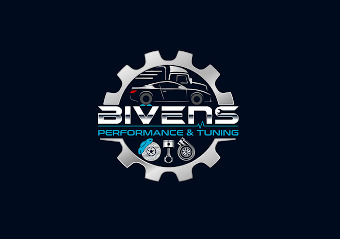 design a professional performance tuning and automotive logo