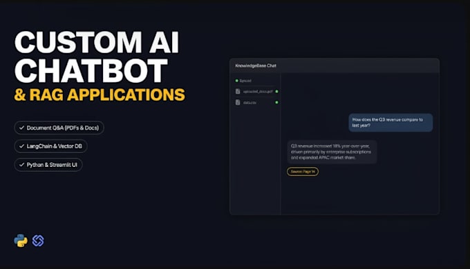 build custom ai chatbot and rag app using langchain and python