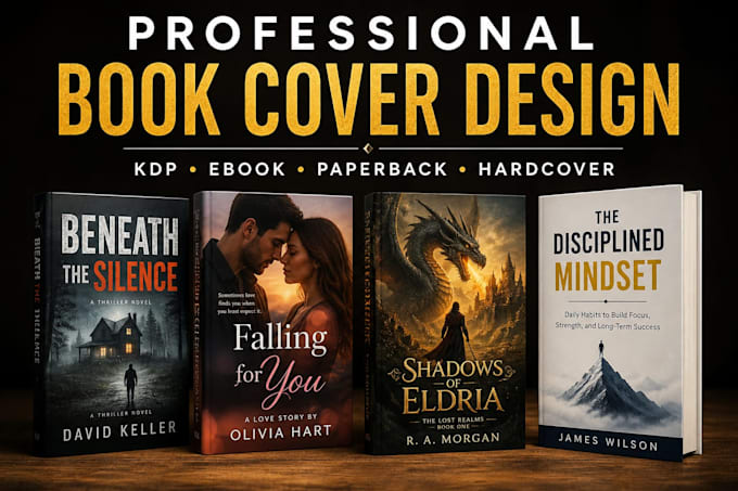 design a book cover for amazon KDP, ebook and paperback