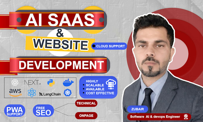 build ai saas ai web application ai website with cloud support
