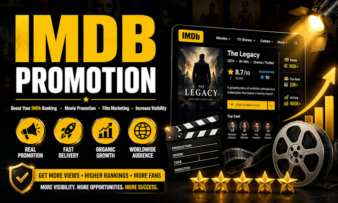 do imdb promotion and improve starmeter rank