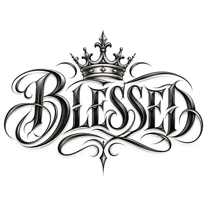 create custom tattoo lettering and chicano style designs