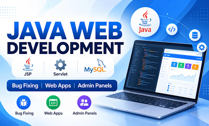 develop and fix java jsp servlet mysql web applications