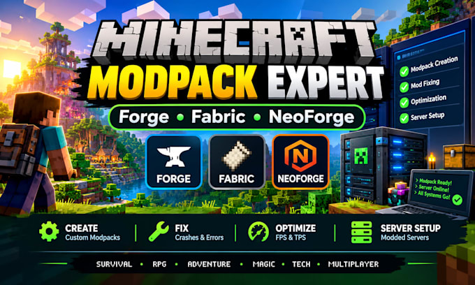 create fix optimize minecraft modpack forge fabric neoforge server
