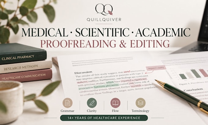proofread and edit medical, scientific and academic content