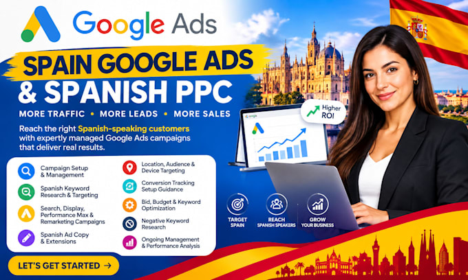 setup, manage optimize spain google ads adwords, spanish PPC campaign