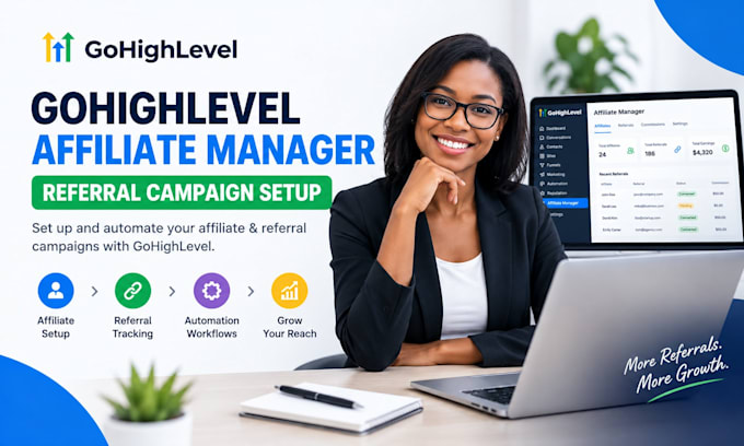 setup gohighlevel affiliate manager and referral campaigns