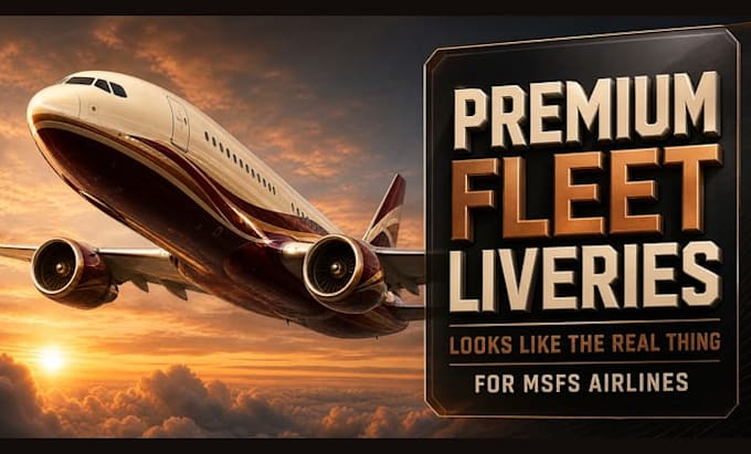 hand craft a custom airplane livery for msfs 2024 flight simulator
