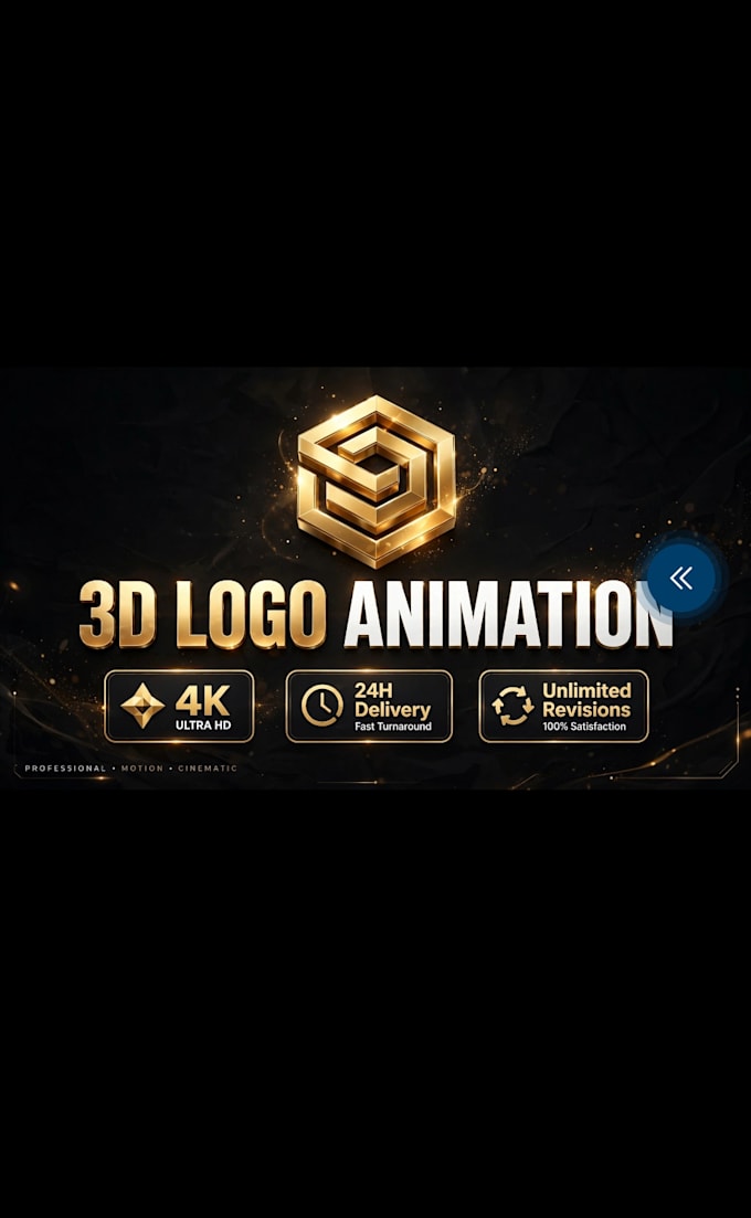 do 3d logo animation intro video in 4k