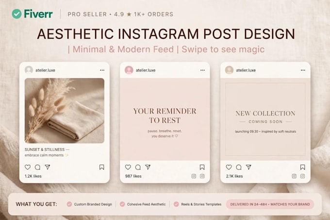design aesthetic instagram post
