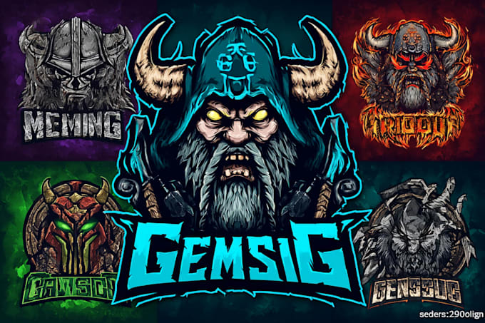 create professional character, mascot, cartoon logo