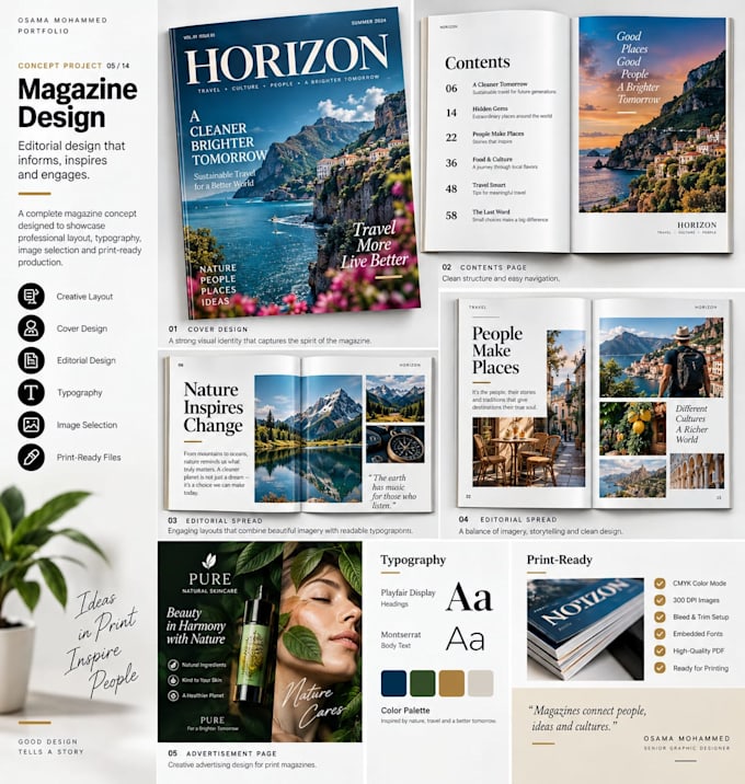 design professional print ready brochures catalogs