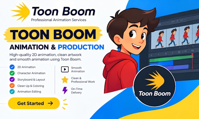 create toon boom harmony 2d character animation, rigging cartoon character